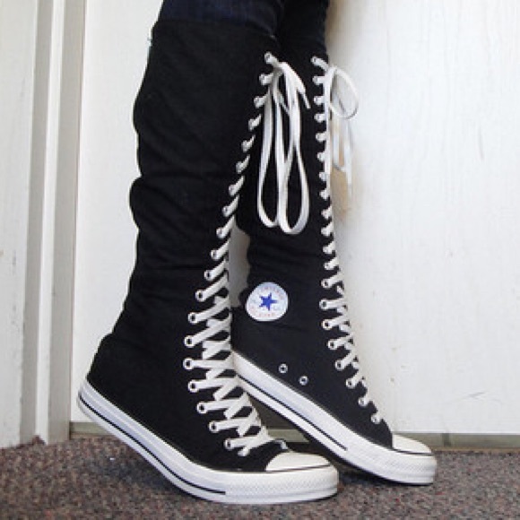 knee length converse shoes